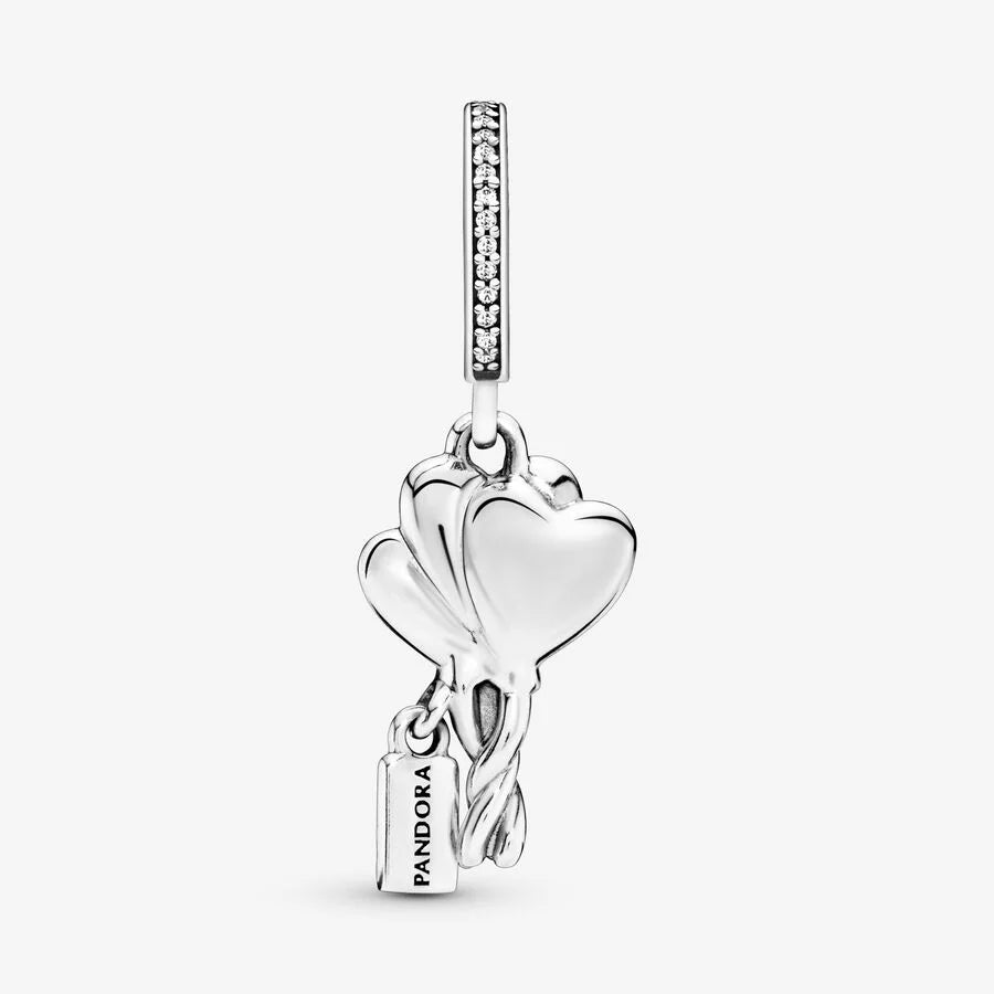 Pandora Charm-Anhänger Happy Bday Ballon aus Sterling-Silber & Emaille