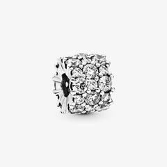 Pandora Glitzer-Charm aus Sterling-Silber mit Klaren Cubic Zirkonia