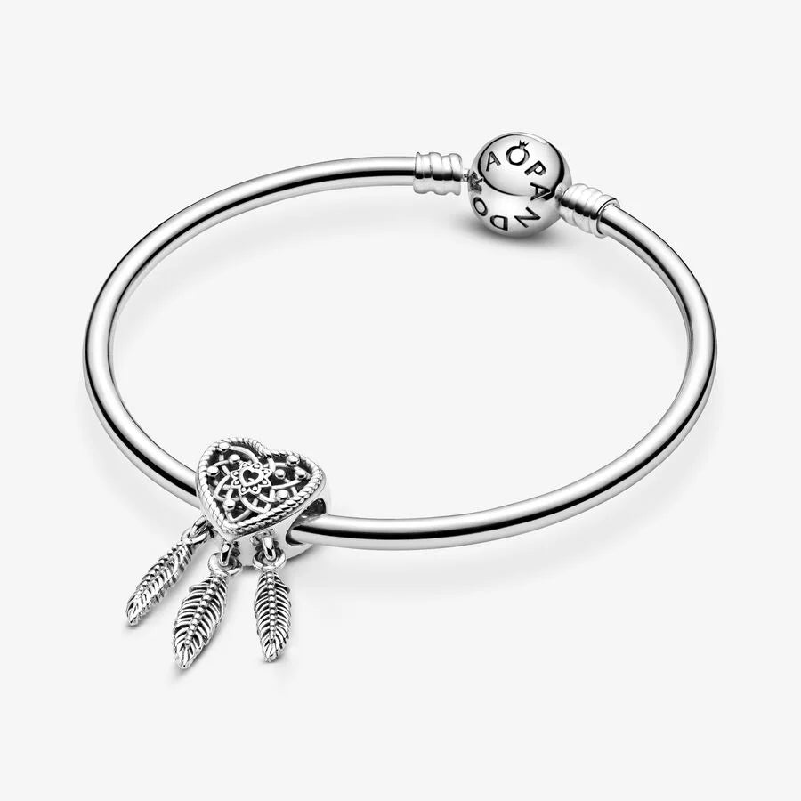 Pandora Herz & Federn Traumfänger Charm