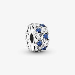 Pandora Clip-Charm Klares & Blau Funkelndes: Symbol der Eleganz