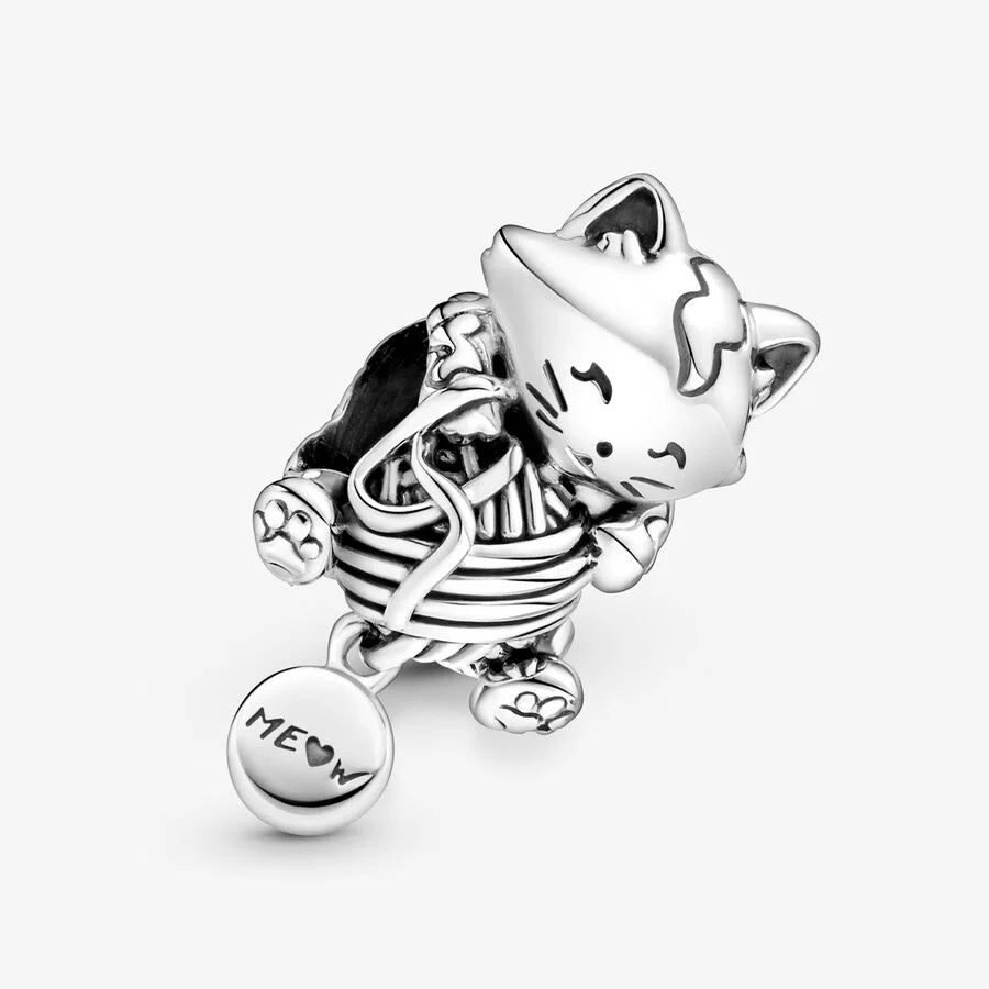 Pandora Charm mit Süssen Kätzchen und Garnknäuel - 799535C00