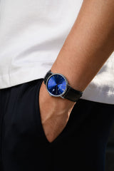 Claude Bernard Slim Line Unisex Automatik Blau 40 mm - 80102 3 BUIN