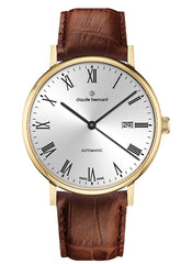 Claude Bernard Slim Line Unisex Automatik Gold 40 mm