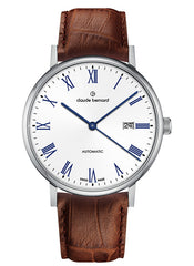 Claude Bernard Slim Line Unisex Automatik Weiss 40 mm