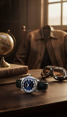 Claude Bernard Proud Heritage Herren Automatik Blau 42 mm - 80132 3C BUIN1