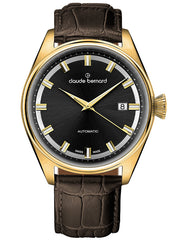 Claude Bernard Proud Heritage Herren Automatik Schwarz Gold 42 mm