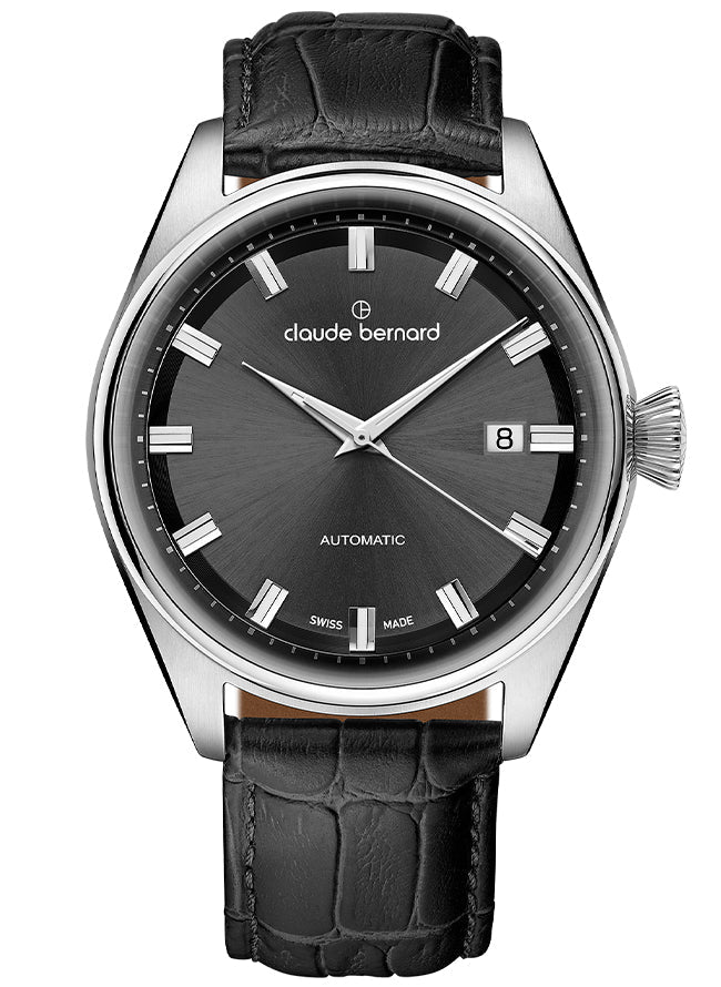 Claude Bernard Proud Heritage Herren Automatik Grau 42 mm