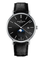 Claude Bernard Slim Line Unisex Mondphase Schwarz 42 mm