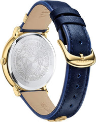 Versace Herrenuhr Edelstahl Schwarz