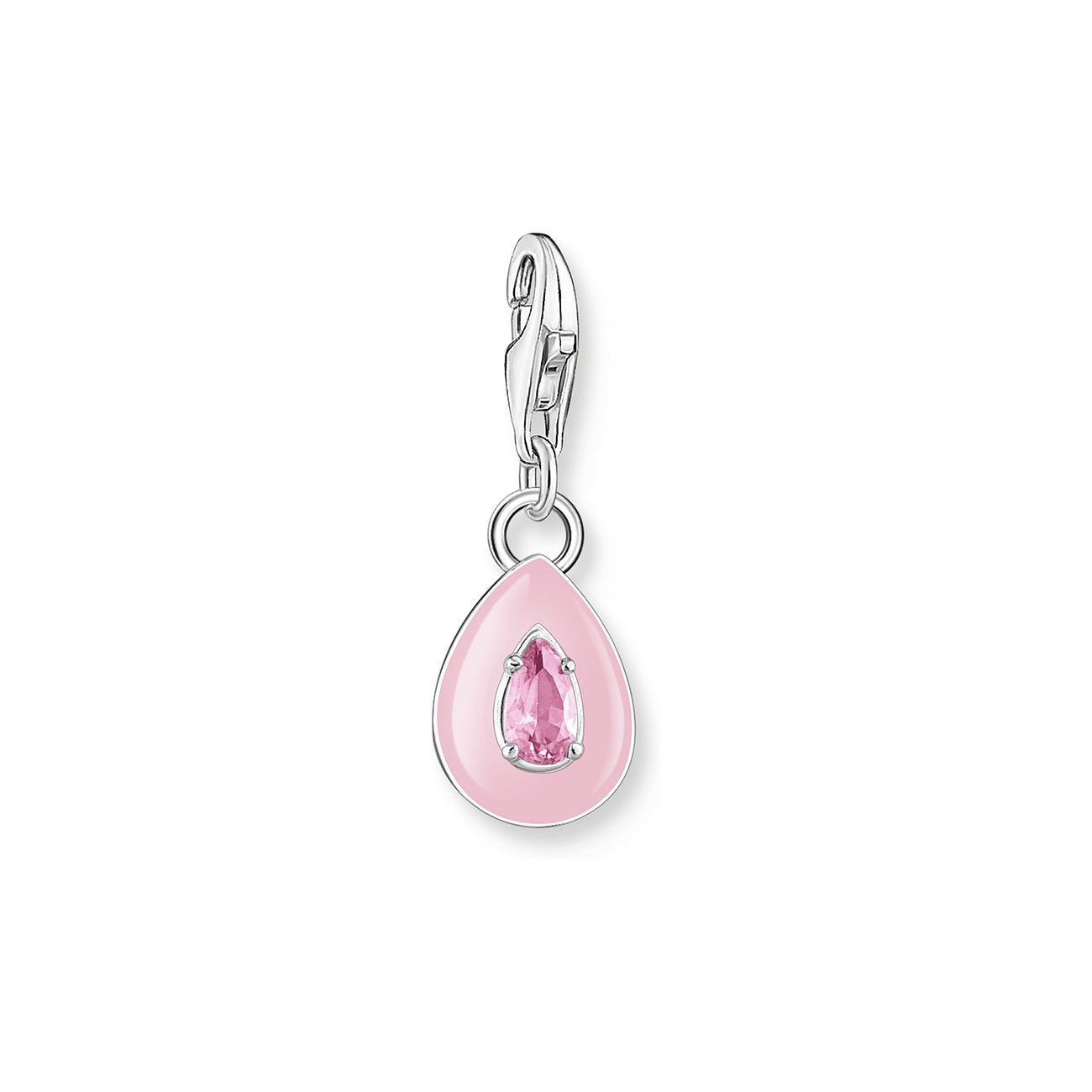 Thomas Sabo Charm-Anhänger Pinker Tropfen Silber - Soul 2028-041-9