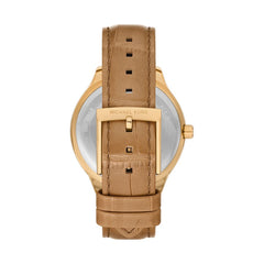 Michael Kors Sage Petite Seconde Goldig / Braun - MK4819