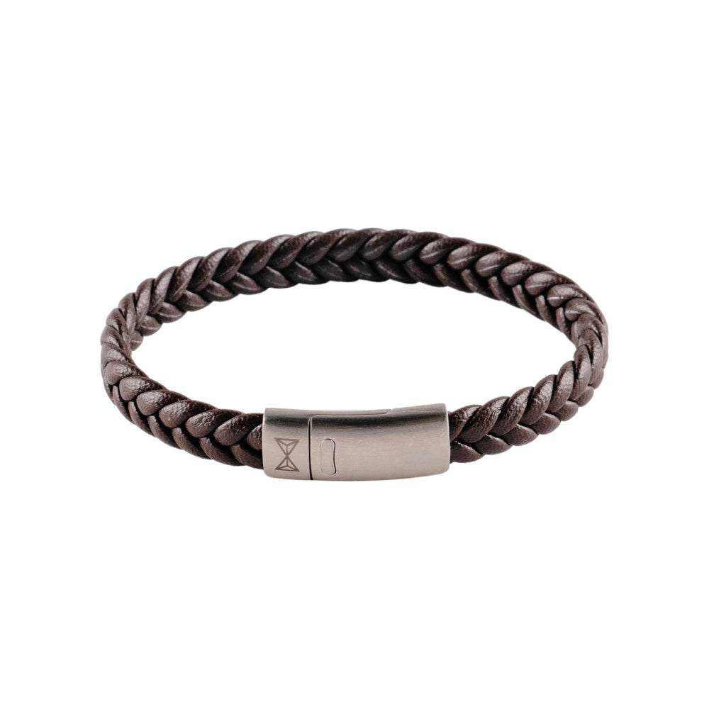 AZE Jewellery Kinderarmband Leder Braun 16.5cm