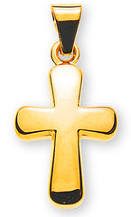 Anhänger Balken Kreuz Gelbgold 750, 12x9mm