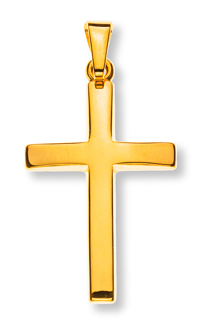 Anhänger Kreuz Gelbgold 750