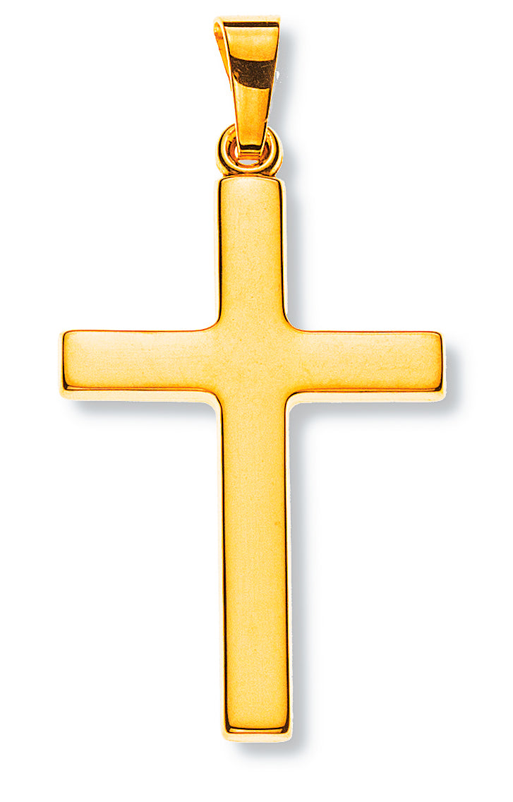 Anhänger Kreuz Gelbgold 750