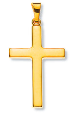 Anhänger Kreuz Gelbgold 750