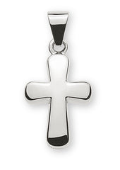 Anhänger Balkenkreuz Weissgold 750