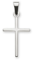 Anhänger Balken Kreuz Weissgold 585, 18x12mm