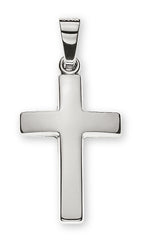 Anhänger Balkenkreuz Weissgold 750