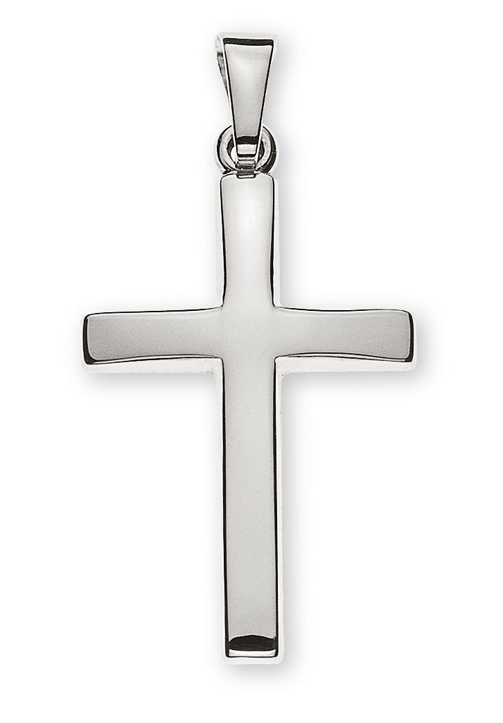 Anhänger Balkenkreuz Weissgold 750