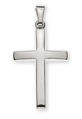 Anhänger Balkenkreuz Weissgold 750