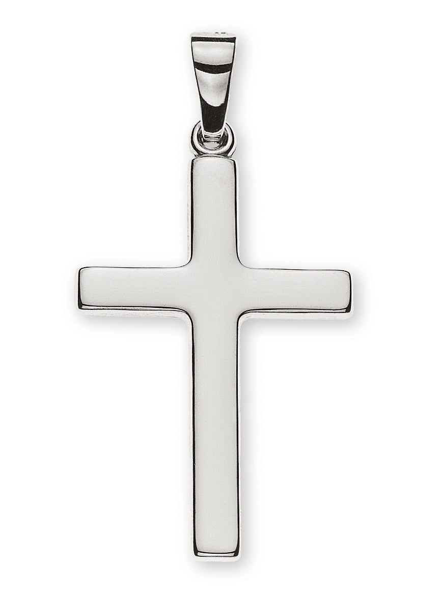 Anhänger Kreuz Weissgold 750