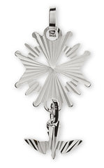 Anhänger Hugenottenkreuz Weissgold 750 diamantiert