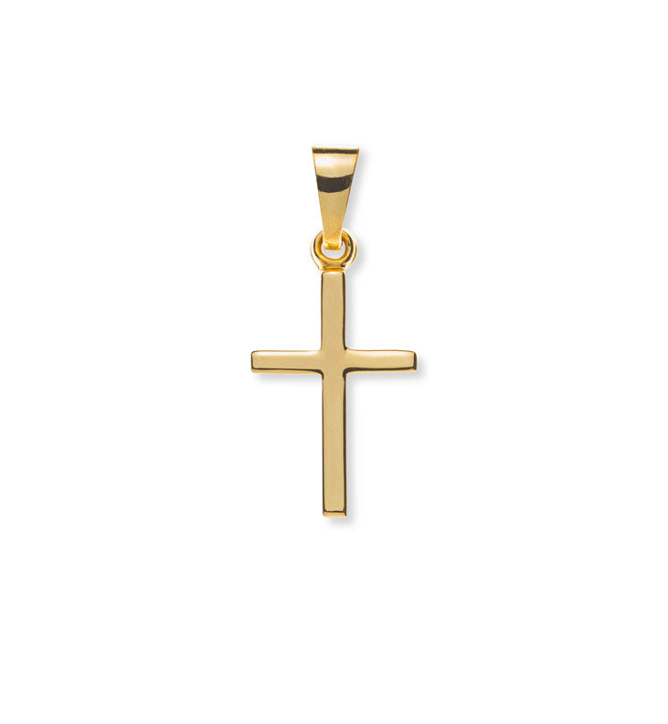 Anhänger Balkenkreuz Gelbgold 375 poliert