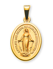 Anhänger Medaille Milagrosa Immaculata Gelbgold 750 16mm