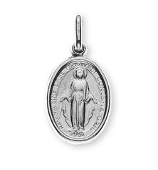 Anhänger Medaille Milagrosa Immaculata Weissgold 750