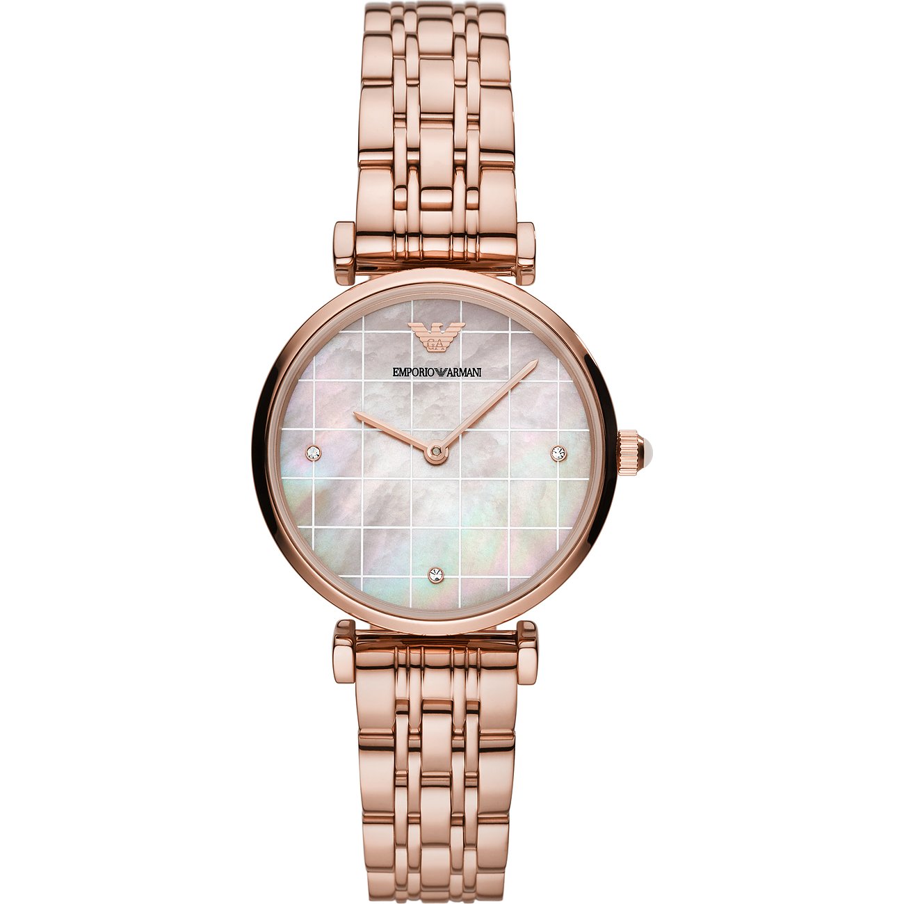Emporio Armani Damenuhr - Roségold / Perlmutt - AR11385