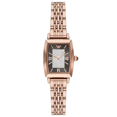 Emporio Armani Damenuhr - Roségold / Braun - AR11407