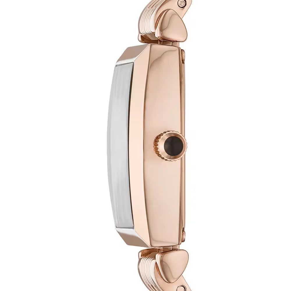 Emporio Armani Damenuhr - Roségold / Braun - AR11407