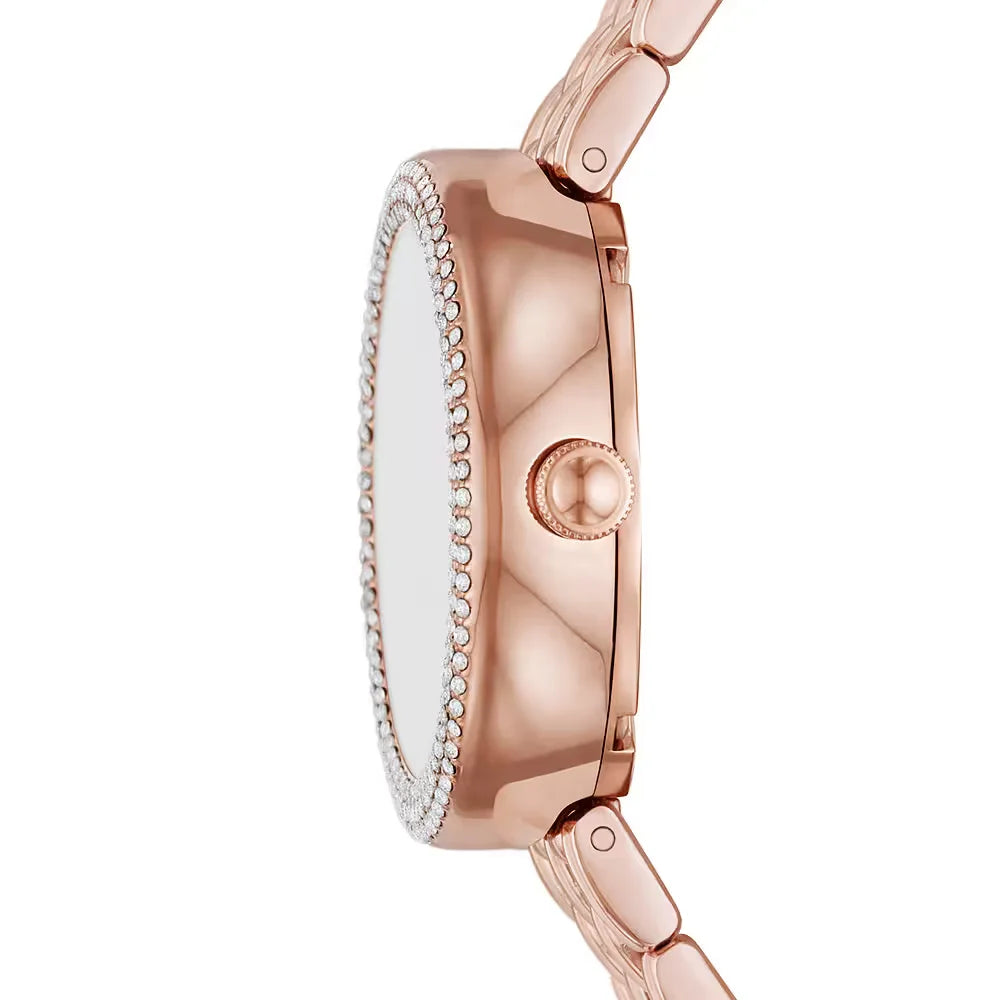 Emporio Armani Damenuhr - Roségold / Weiss - AR11462