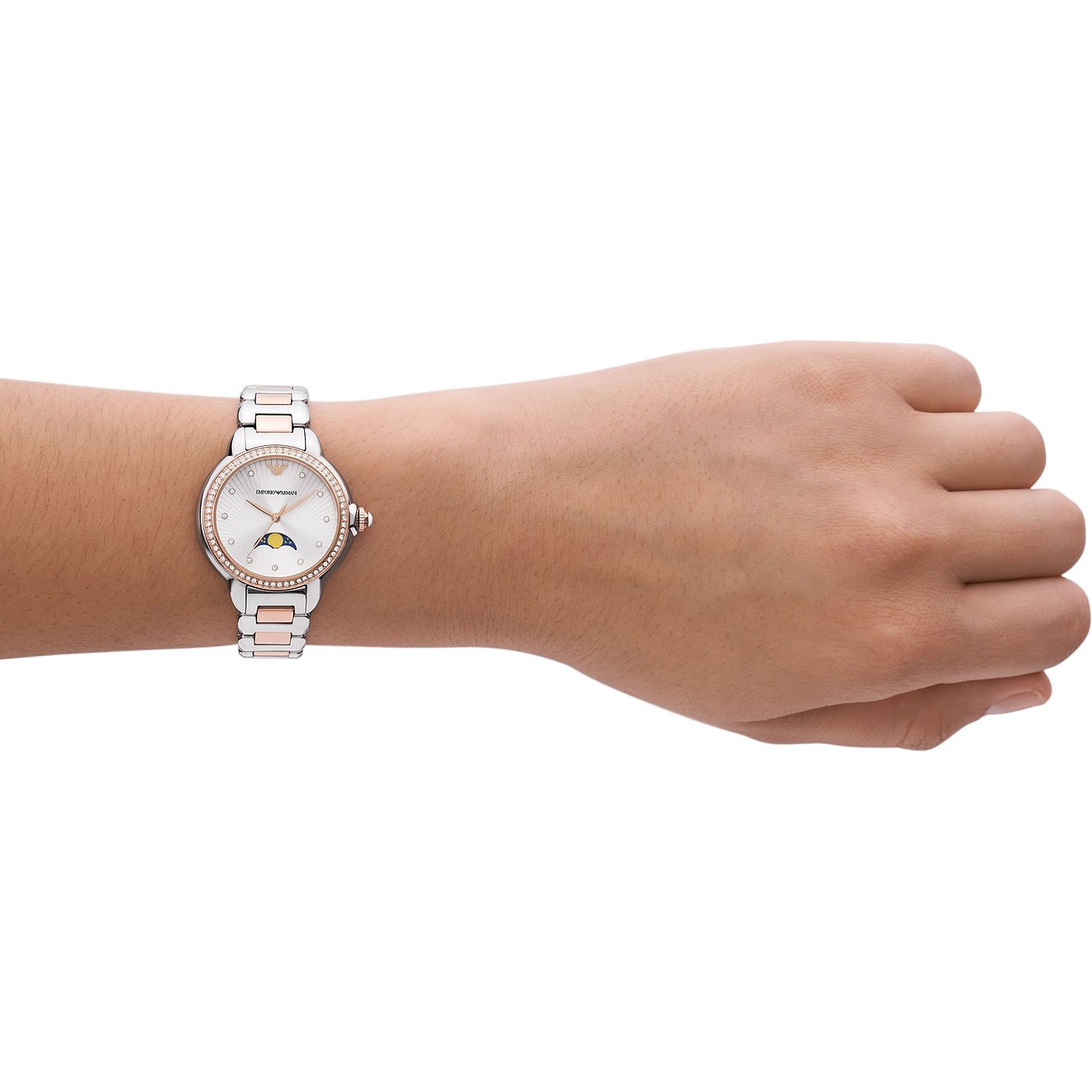 Emporio Armani Mia Bicolor Moonphase Damenuhr - AR11567