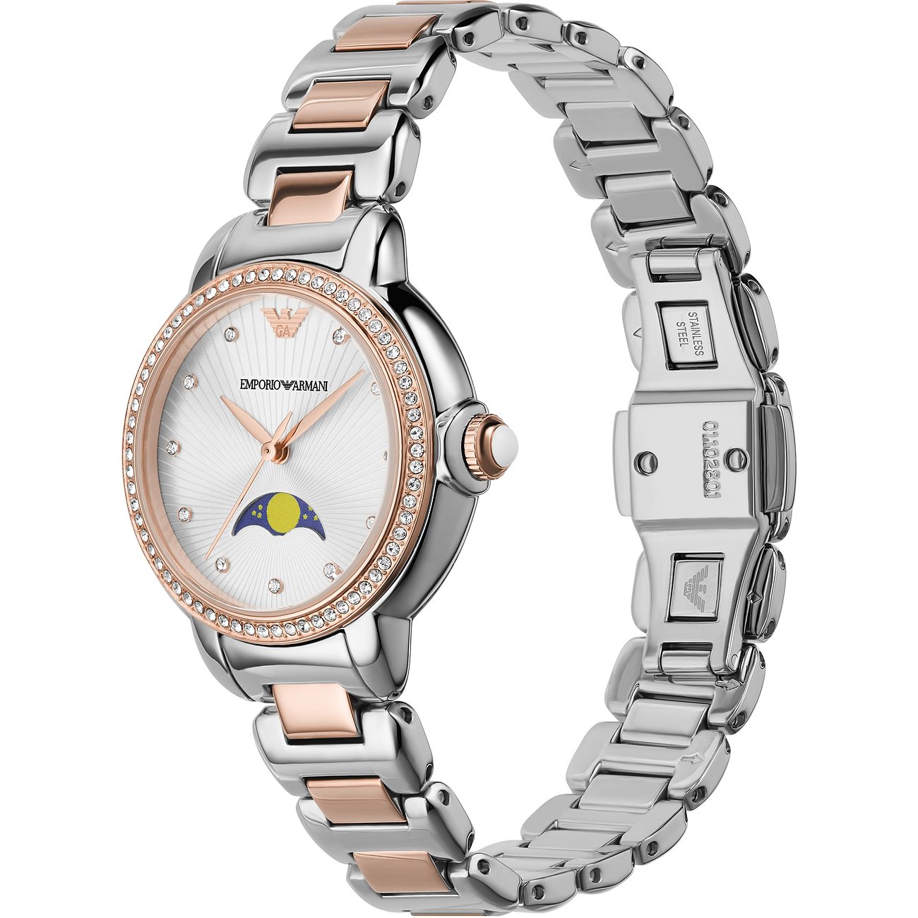 Emporio Armani Mia Bicolor Moonphase Damenuhr - AR11567