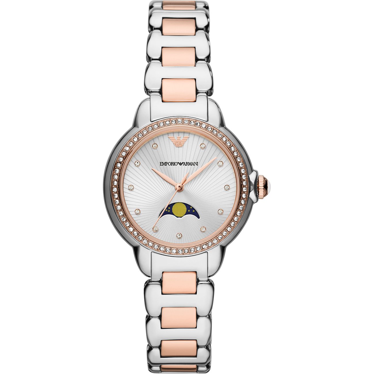 Emporio Armani Mia Bicolor Moonphase Damenuhr - AR11567