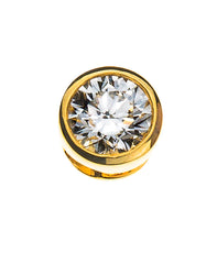 Anhänger Solitär Zargenfassung Diamant Gelbgold 750 0.50 ct.
