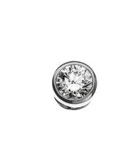 Anhänger Solitär Zargen-Fassung Weissgold 750 0.10 ct.