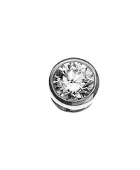 Anhänger Solitär Zargenfassung Weissgold 750 H-SI 0.15 ct.