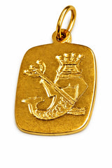 Anhänger Sternzeichen Wassermann Gelbgold 750