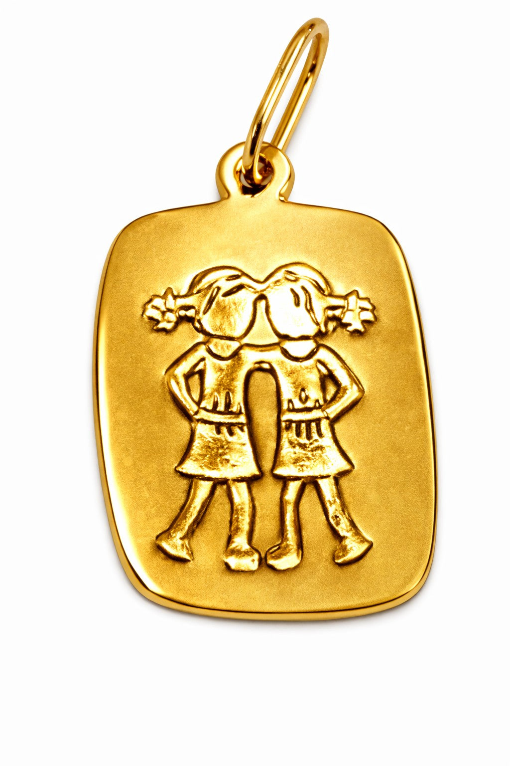 Anhänger Sternzeichen Zwillinge Gelbgold 750