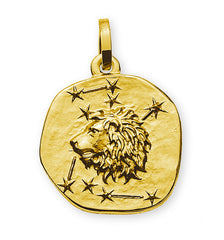 Anhänger Sternzeichen Löwe Gelbgold 750 rundlich 16mm