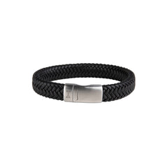 AZE Jewellery Herren Armband Iron John Schwarz Leder