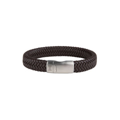 AZE Jewellery Herren Armband Iron John Braun Leder