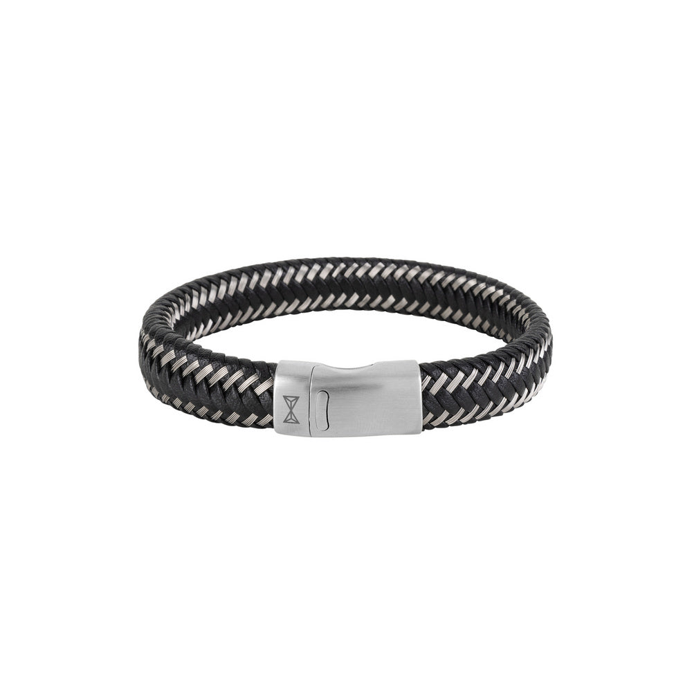 AZE Jewellery Herrenarmband Iron John Schwarz 19.5cm