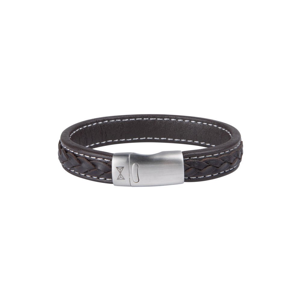 AZE Jewellery Herrenarmband Retro Wave Braun