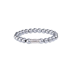 AZE Jewellery Herrenarmband Silver Mountain 8mm
