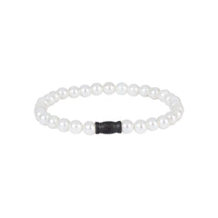 AZE Jewellery Herrenarmband Pearl Mountain Weiss 17,5cm