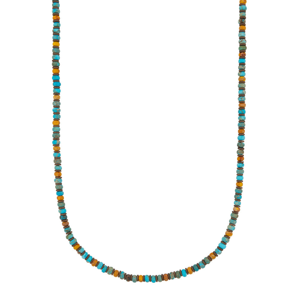 AZE Jewellery Herren Edelsteinkette Türkis